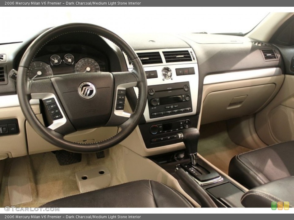 Dark Charcoal/Medium Light Stone Interior Dashboard for the 2006 Mercury Milan V6 Premier #61450180
