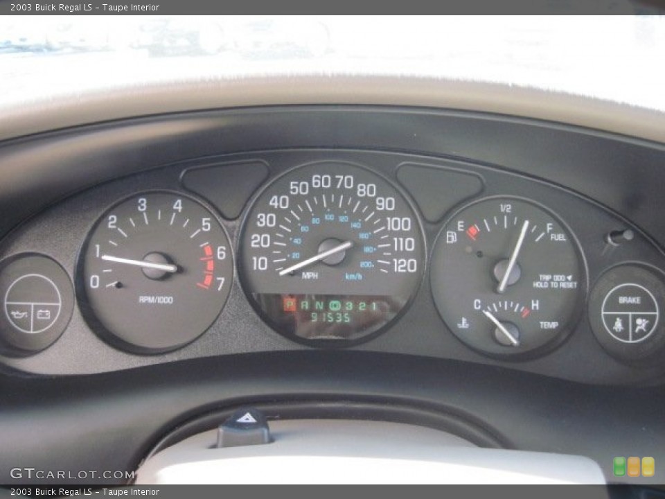 Taupe Interior Gauges for the 2003 Buick Regal LS #61455303