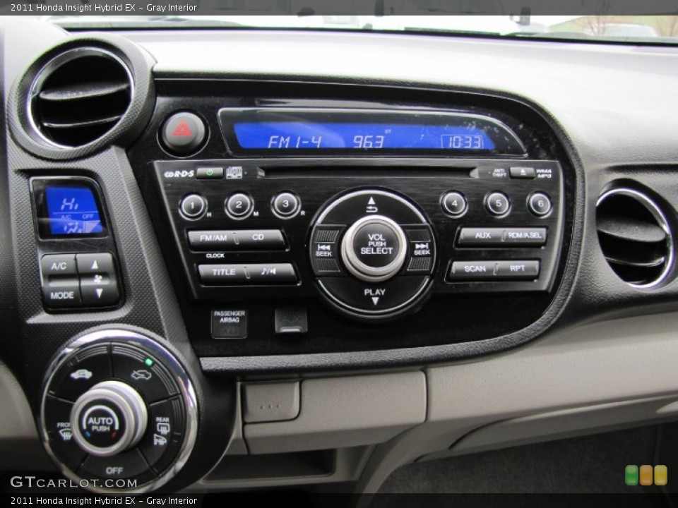 Gray Interior Controls for the 2011 Honda Insight Hybrid EX #61456567