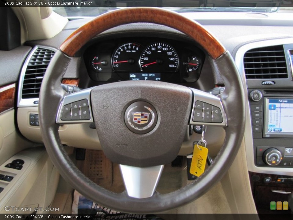 Cocoa/Cashmere Interior Steering Wheel for the 2009 Cadillac SRX V8 #61456753