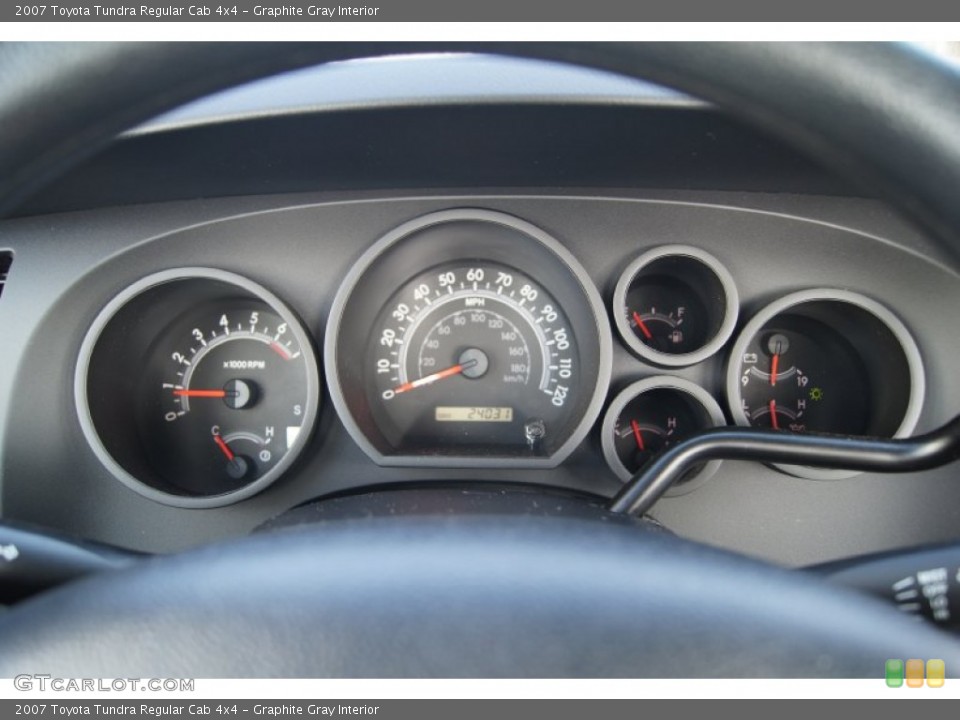Graphite Gray Interior Gauges for the 2007 Toyota Tundra Regular Cab 4x4 #61459639