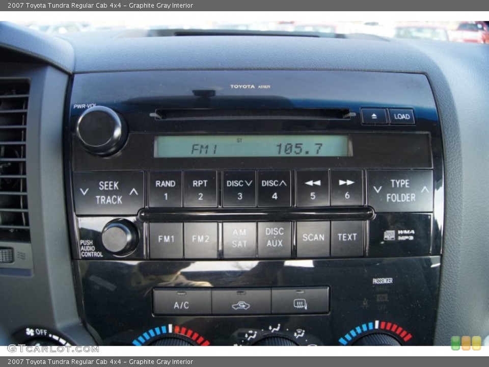Graphite Gray Interior Audio System for the 2007 Toyota Tundra Regular Cab 4x4 #61459673