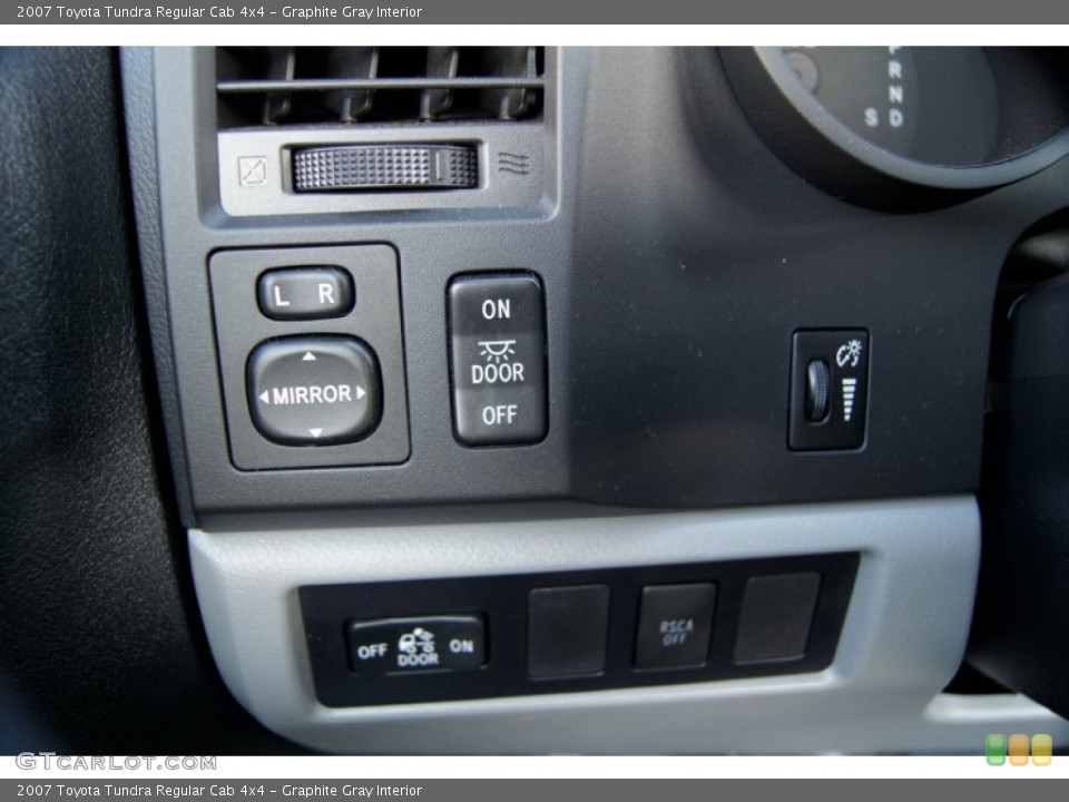 Graphite Gray Interior Controls for the 2007 Toyota Tundra Regular Cab 4x4 #61459700