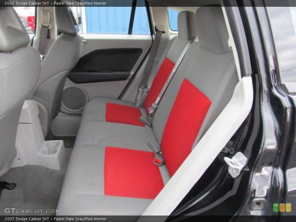 Pastel Slate Gray/Red Interior Rear Seat for the 2007 Dodge Caliber SXT #61461295