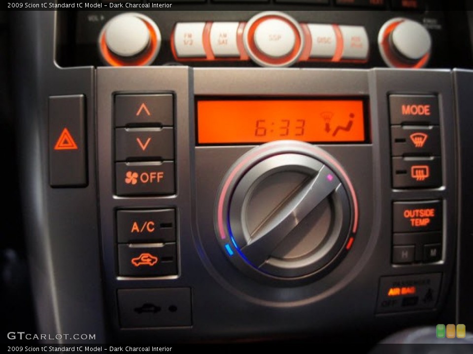 Dark Charcoal Interior Controls for the 2009 Scion tC  #61462297
