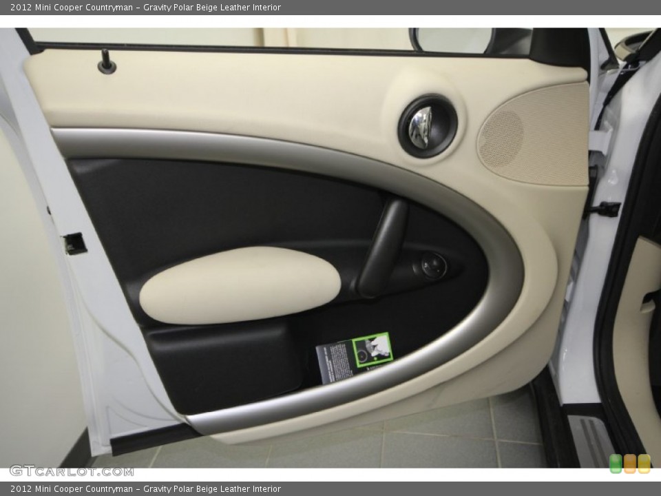 Gravity Polar Beige Leather Interior Door Panel for the 2012 Mini Cooper Countryman #61462639