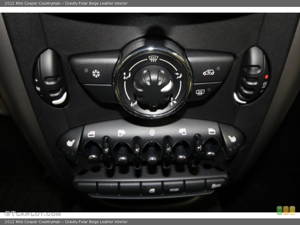 Gravity Polar Beige Leather Interior Controls for the 2012 Mini Cooper Countryman #61462663