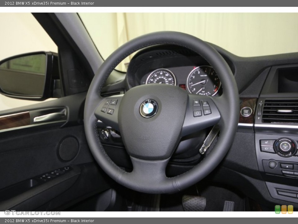 Black Interior Steering Wheel for the 2012 BMW X5 xDrive35i Premium #61463807