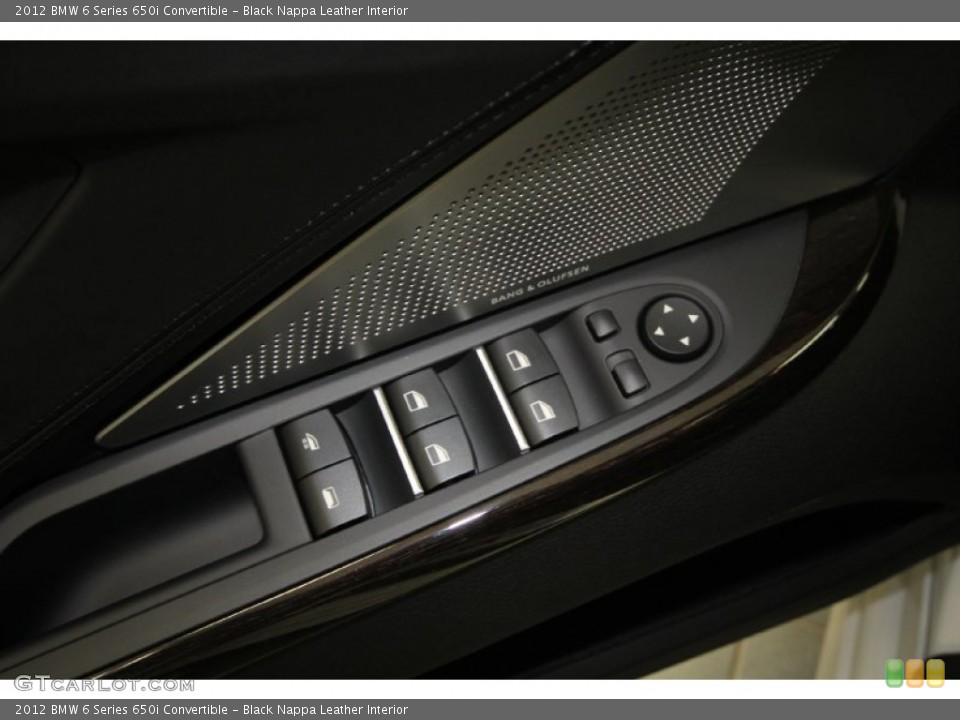 Black Nappa Leather Interior Controls for the 2012 BMW 6 Series 650i Convertible #61464429