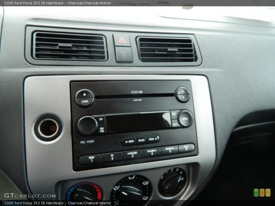 Charcoal/Charcoal Interior Audio System for the 2006 Ford Focus ZX3 SE Hatchback #61465693