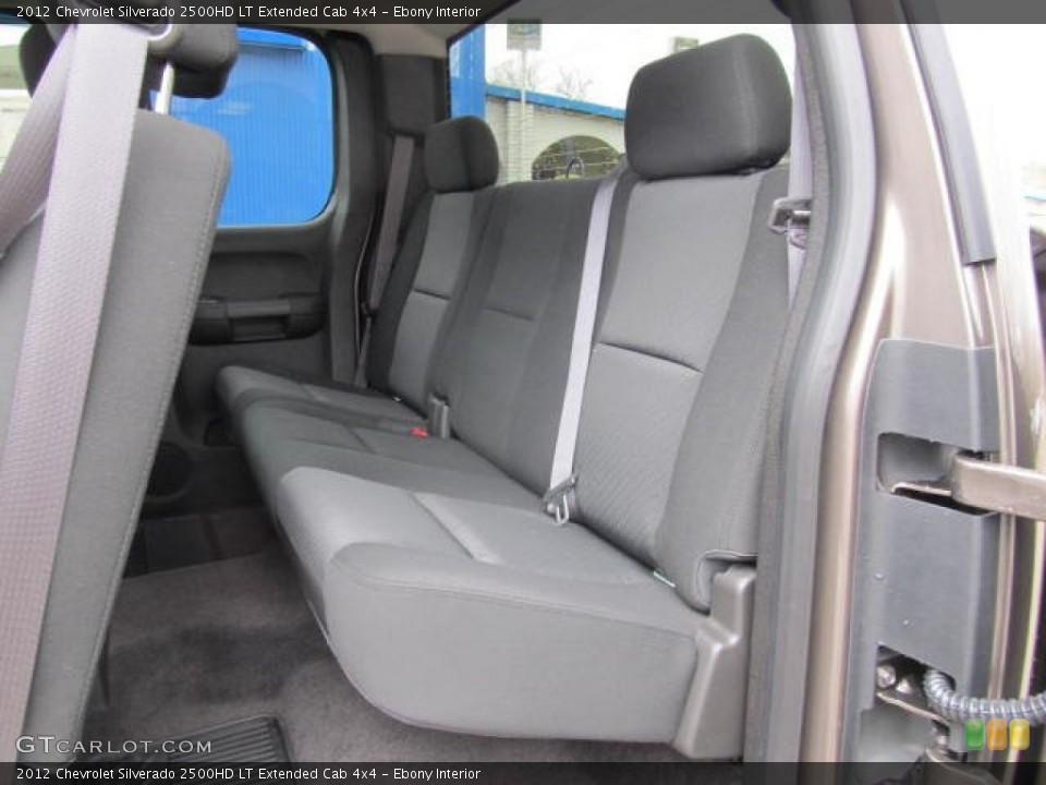 Ebony Interior Rear Seat for the 2012 Chevrolet Silverado 2500HD LT Extended Cab 4x4 #61467462