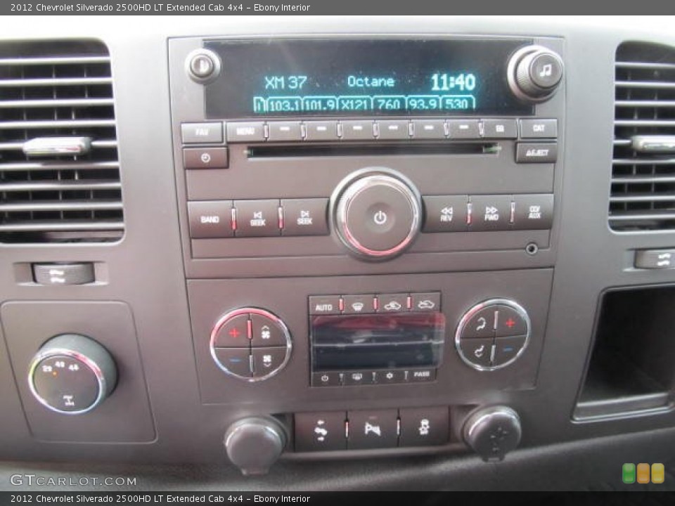 Ebony Interior Controls for the 2012 Chevrolet Silverado 2500HD LT Extended Cab 4x4 #61467479