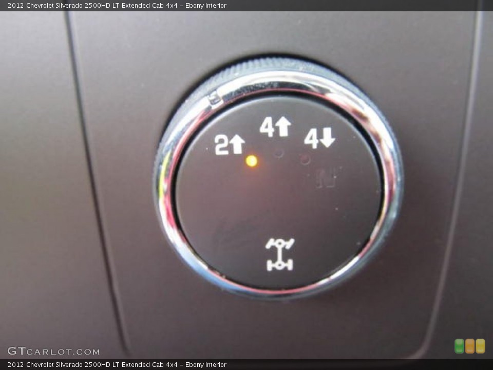Ebony Interior Controls for the 2012 Chevrolet Silverado 2500HD LT Extended Cab 4x4 #61467486