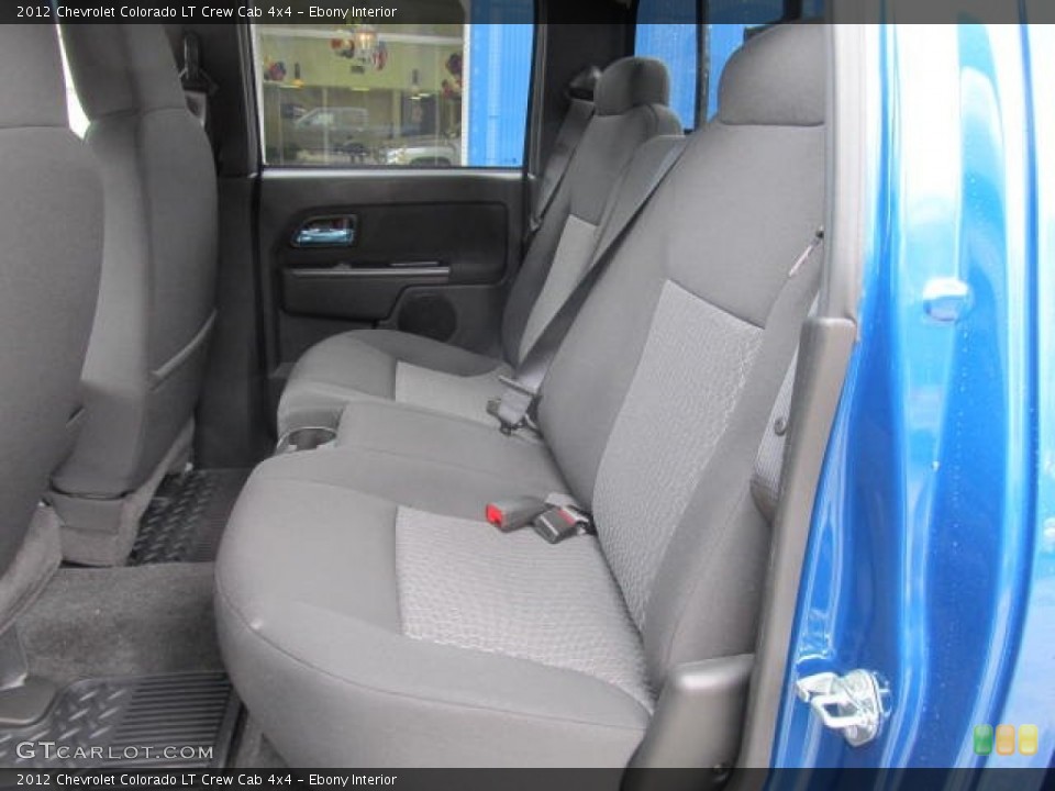 Ebony Interior Rear Seat for the 2012 Chevrolet Colorado LT Crew Cab 4x4 #61467591