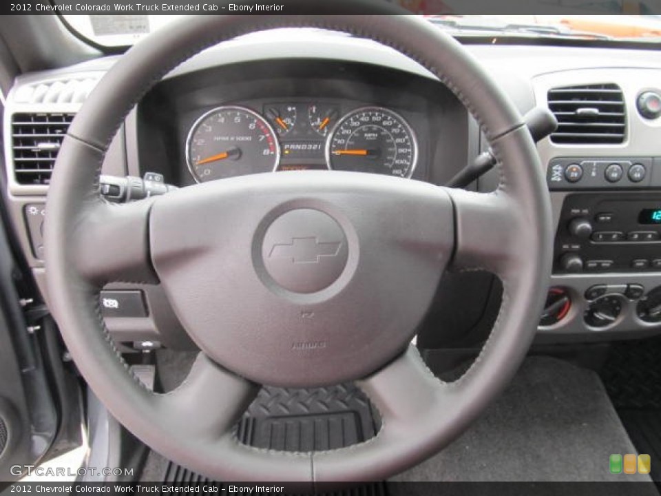Ebony Interior Steering Wheel for the 2012 Chevrolet Colorado Work Truck Extended Cab #61467843