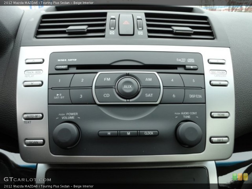 Beige Interior Audio System for the 2012 Mazda MAZDA6 i Touring Plus Sedan #61469237