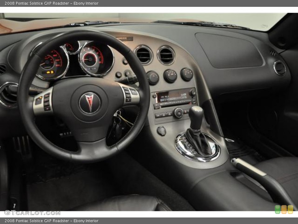 Ebony Interior Dashboard for the 2008 Pontiac Solstice GXP Roadster #61469457