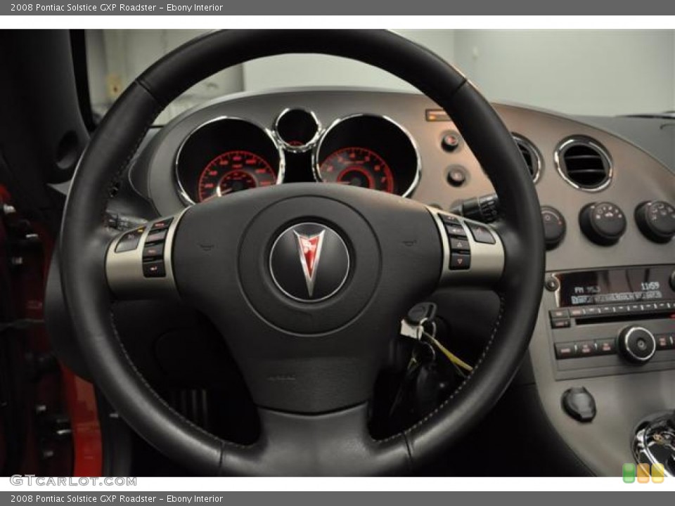 Ebony Interior Steering Wheel for the 2008 Pontiac Solstice GXP Roadster #61469463