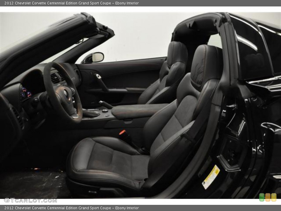 Ebony Interior Photo for the 2012 Chevrolet Corvette Centennial Edition Grand Sport Coupe #61470030