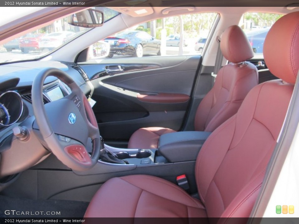 Wine Interior Photo for the 2012 Hyundai Sonata Limited #61470363