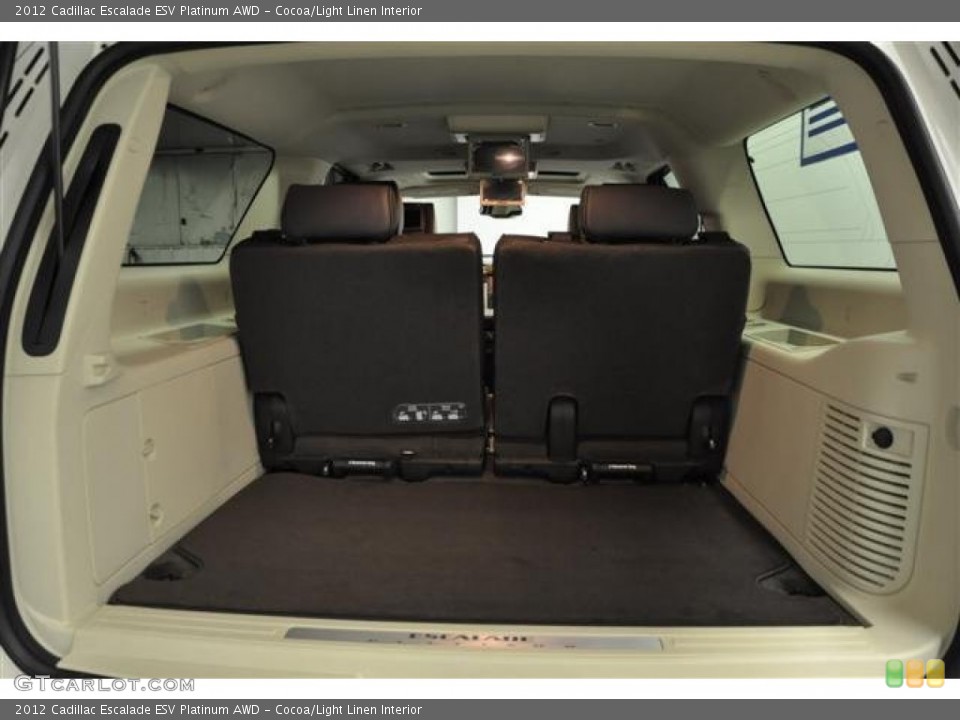 Cocoa/Light Linen Interior Trunk for the 2012 Cadillac Escalade ESV Platinum AWD #61470405