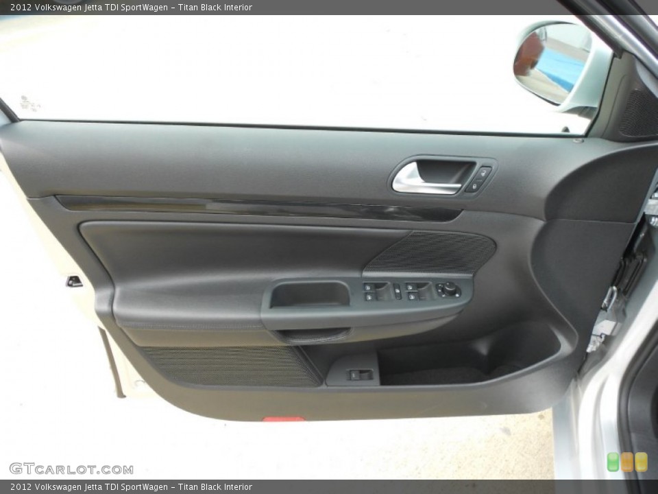 Titan Black Interior Door Panel for the 2012 Volkswagen Jetta TDI SportWagen #61474770