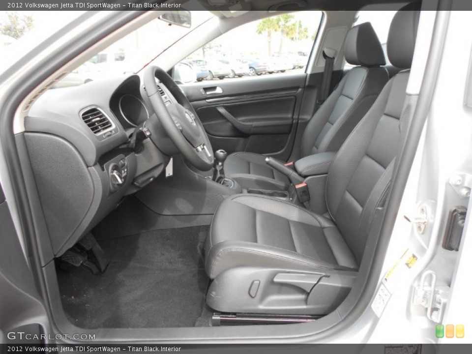 Titan Black Interior Photo for the 2012 Volkswagen Jetta TDI SportWagen #61474778
