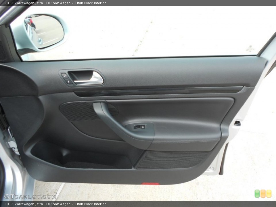 Titan Black Interior Door Panel for the 2012 Volkswagen Jetta TDI SportWagen #61474783