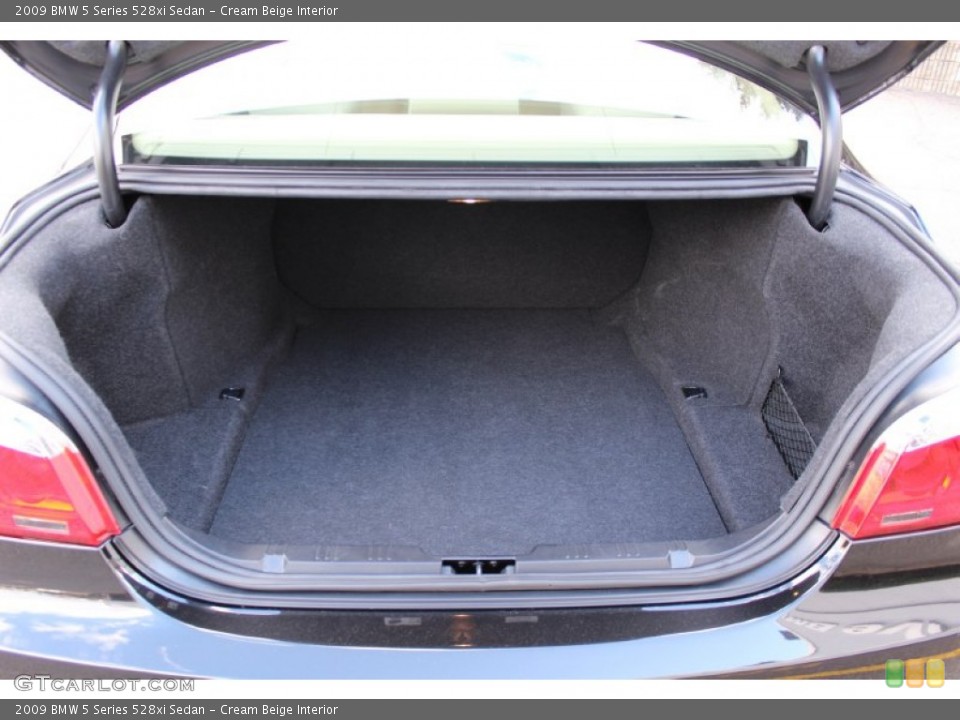 Cream Beige Interior Trunk for the 2009 BMW 5 Series 528xi Sedan #61477083