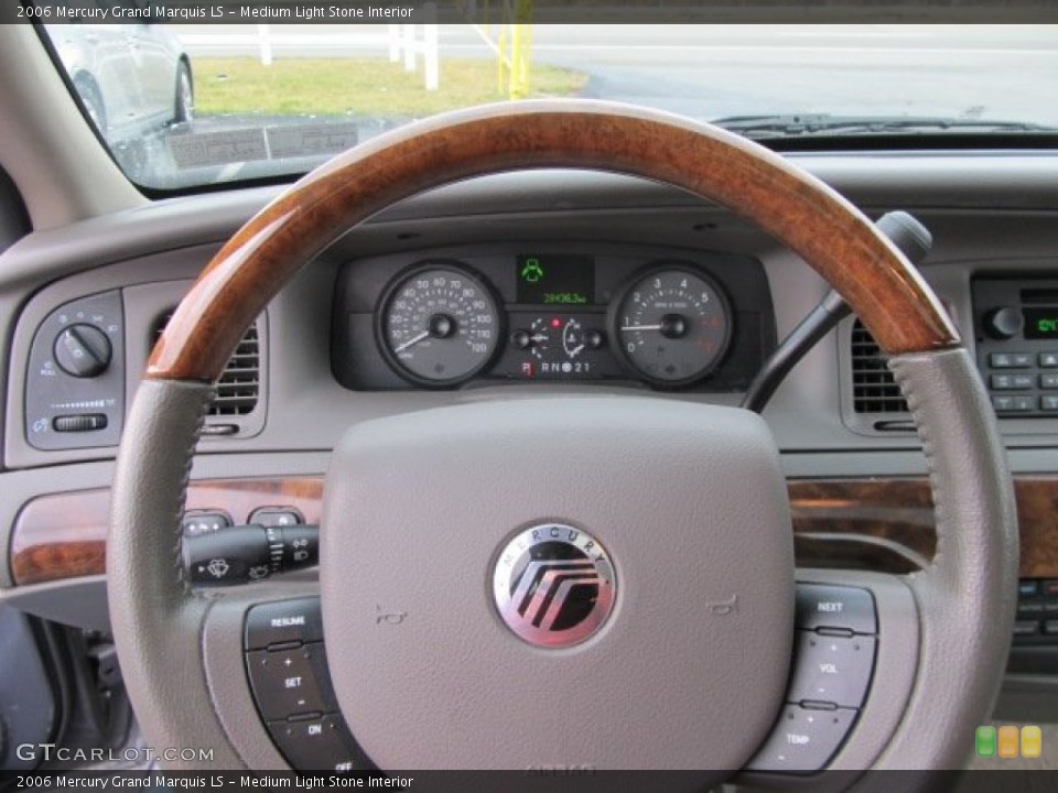 Medium Light Stone Interior Steering Wheel for the 2006 Mercury Grand Marquis LS #61478361