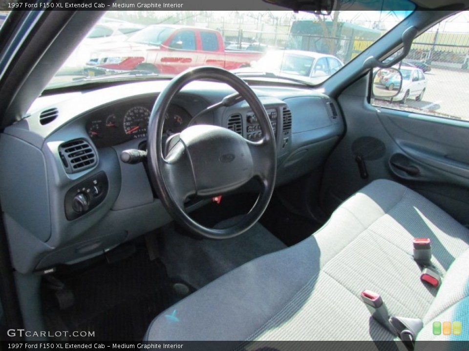 Medium Graphite Interior Prime Interior for the 1997 Ford F150 XL Extended Cab #61478486