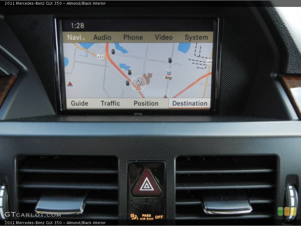 Almond/Black Interior Navigation for the 2011 Mercedes-Benz GLK 350 #61481649