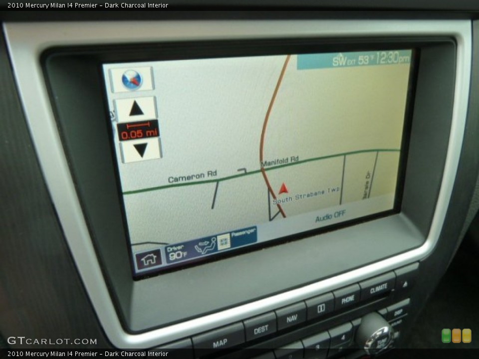 Dark Charcoal Interior Navigation for the 2010 Mercury Milan I4 Premier #61482006