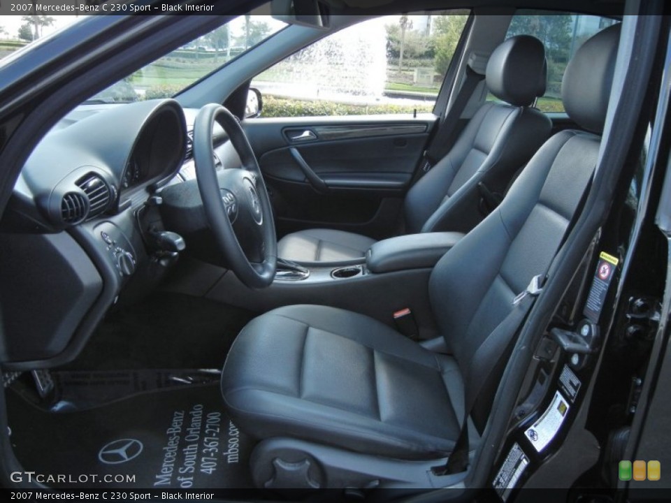 Black Interior Photo for the 2007 Mercedes-Benz C 230 Sport #61482138