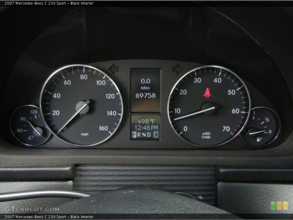 Black Interior Gauges for the 2007 Mercedes-Benz C 230 Sport #61482225