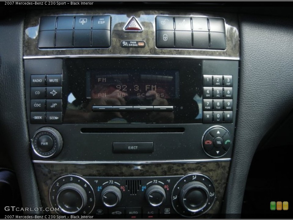 Black Interior Controls for the 2007 Mercedes-Benz C 230 Sport #61482241
