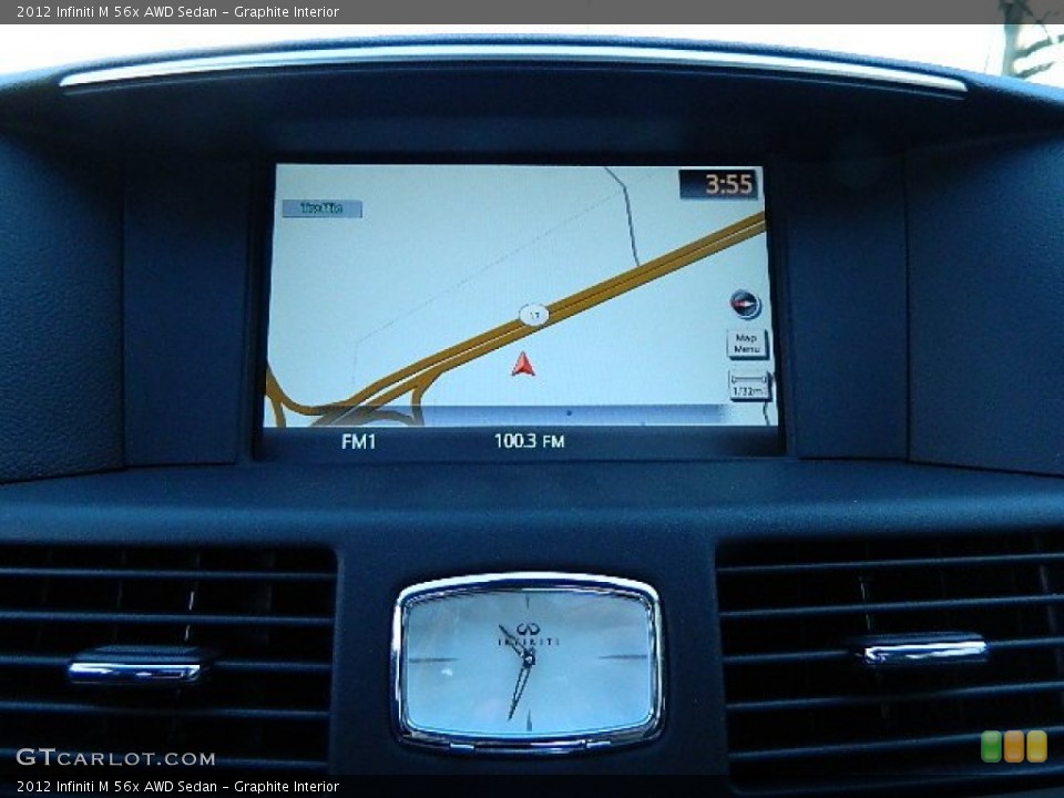 Graphite Interior Navigation for the 2012 Infiniti M 56x AWD Sedan #61483602
