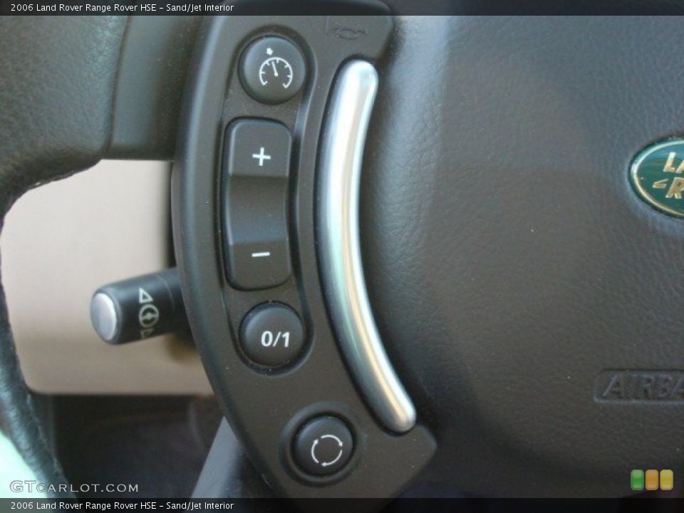 Sand/Jet Interior Controls for the 2006 Land Rover Range Rover HSE #61483725