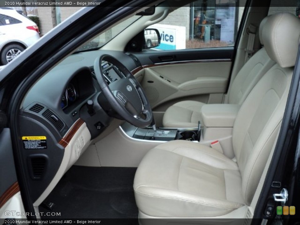 Beige Interior Photo for the 2010 Hyundai Veracruz Limited AWD #61484328