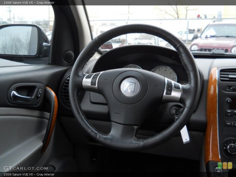 Gray Interior Steering Wheel for the 2006 Saturn VUE V6 #61485099