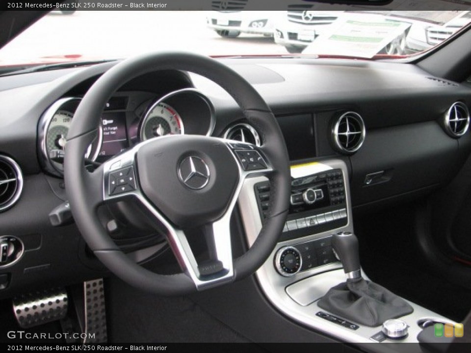 Black Interior Steering Wheel for the 2012 Mercedes-Benz SLK 250 Roadster #61486404