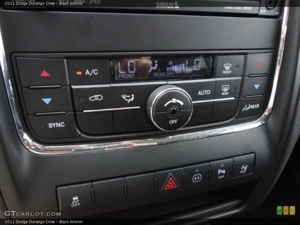 Black Interior Controls for the 2011 Dodge Durango Crew #61488461