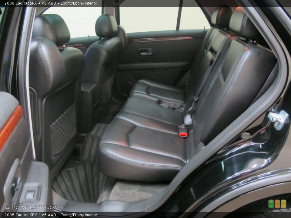 Ebony/Ebony Interior Rear Seat for the 2008 Cadillac SRX 4 V6 AWD #61489341