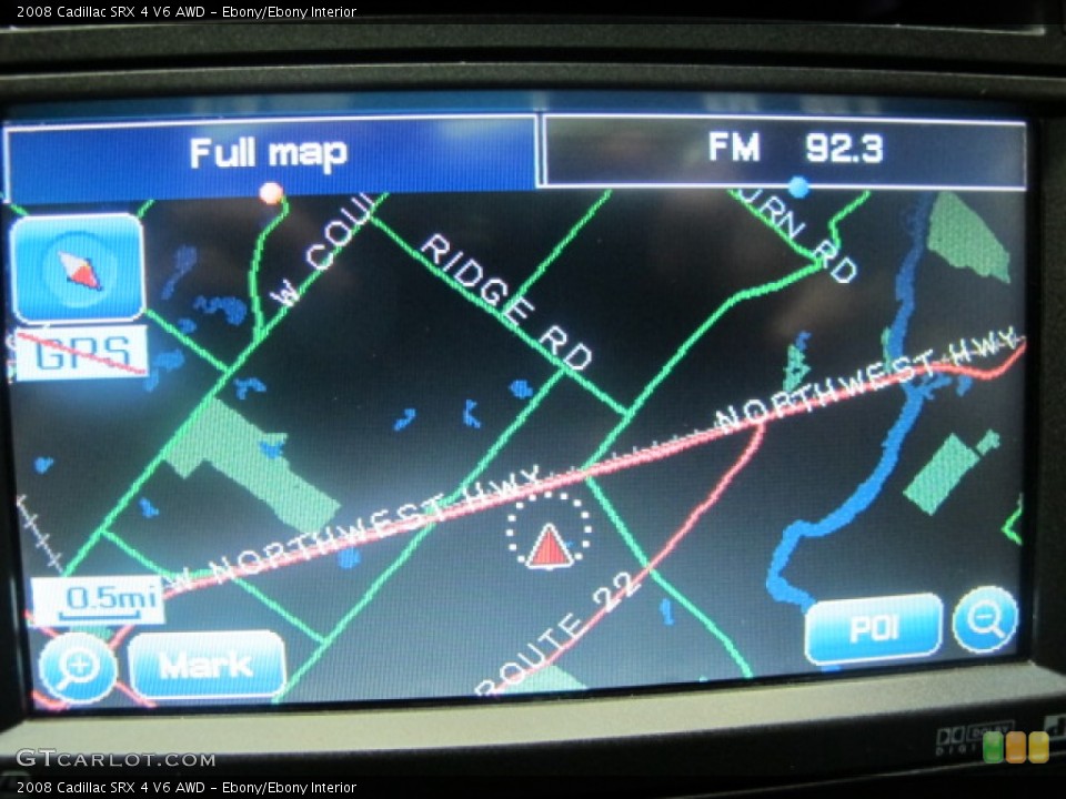 Ebony/Ebony Interior Navigation for the 2008 Cadillac SRX 4 V6 AWD #61489467