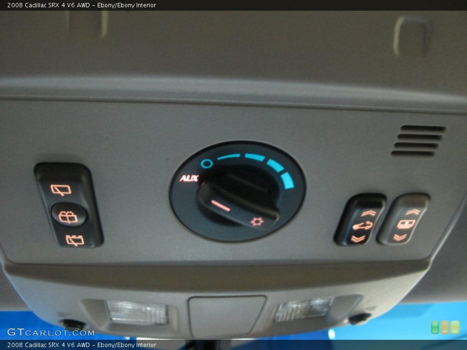 Ebony/Ebony Interior Controls for the 2008 Cadillac SRX 4 V6 AWD #61489476