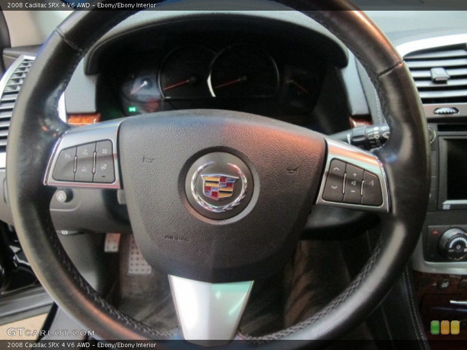 Ebony/Ebony Interior Steering Wheel for the 2008 Cadillac SRX 4 V6 AWD #61489485