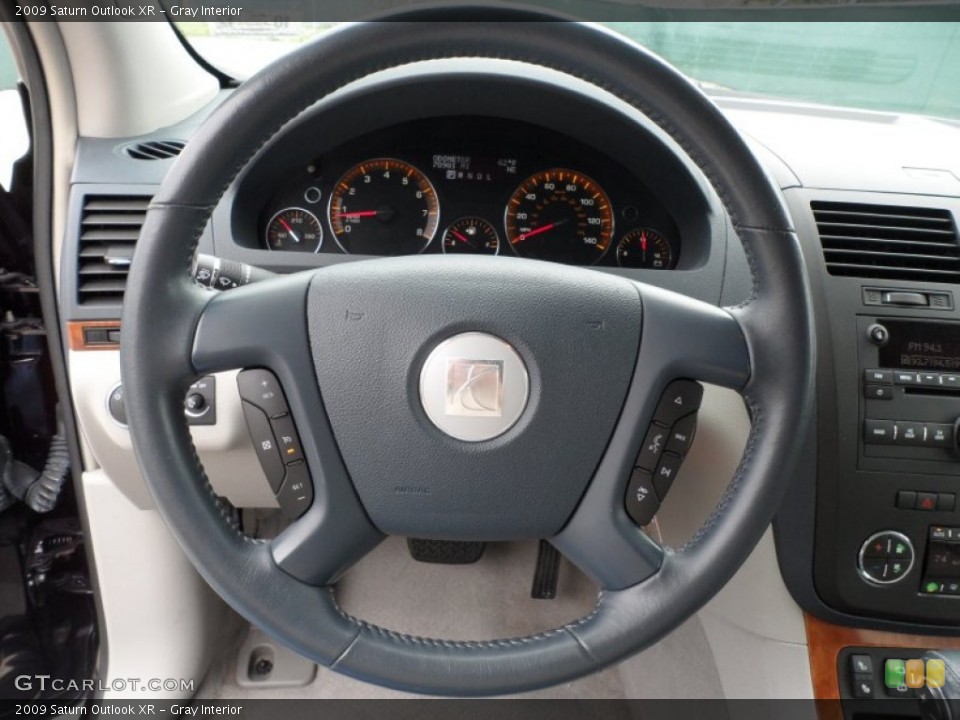 Gray Interior Steering Wheel for the 2009 Saturn Outlook XR #61490537