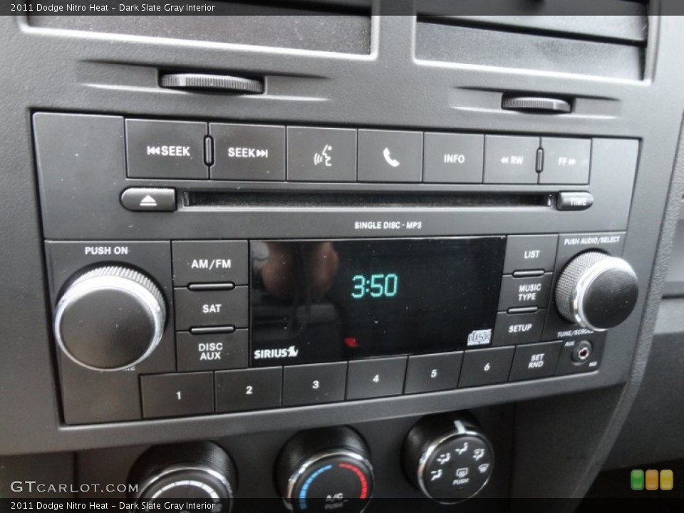 Dark Slate Gray Interior Audio System for the 2011 Dodge Nitro Heat #61490705