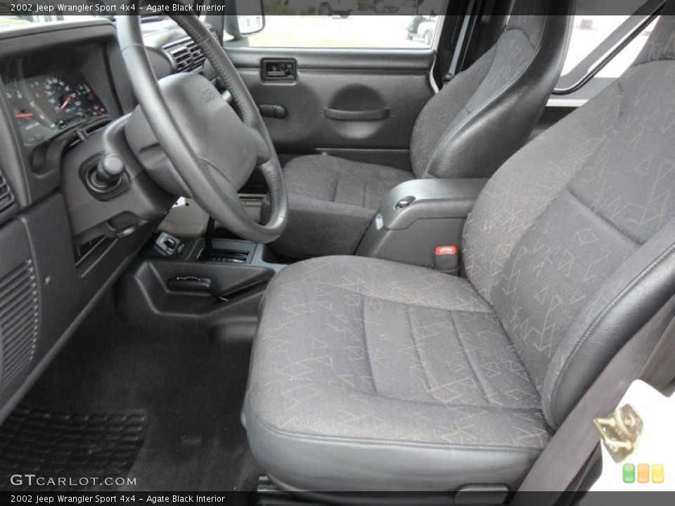 Agate Black Interior Photo for the 2002 Jeep Wrangler Sport 4x4 #61490778