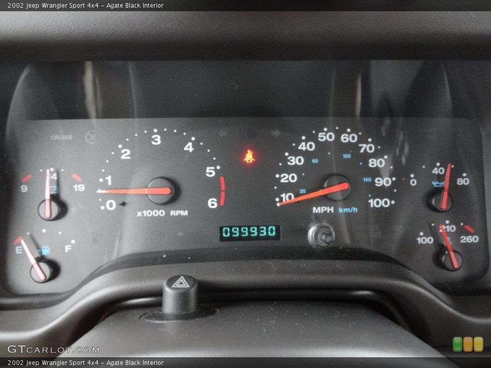 Agate Black Interior Gauges for the 2002 Jeep Wrangler Sport 4x4 #61490965